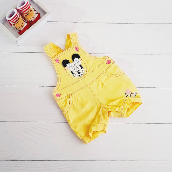 Jardinera Algodón Amarillo Marca Disney 0-3 M Estado Tiki taka