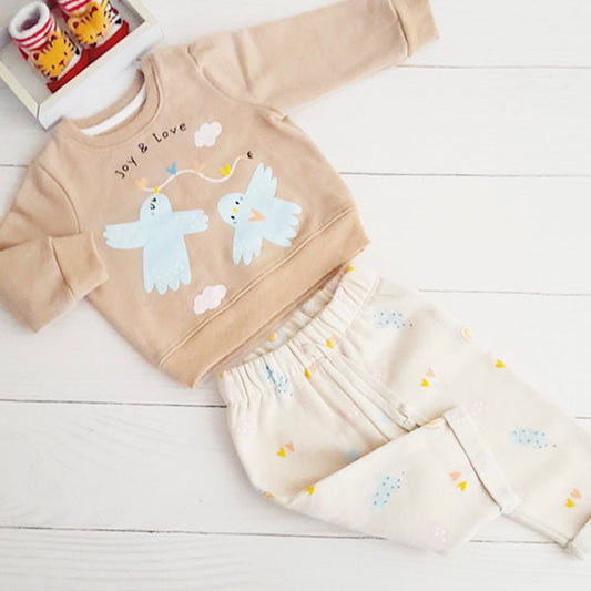 Conjunto Algodón Multicolor Marca Baby harvest 6-9 M Estado Casi tiki