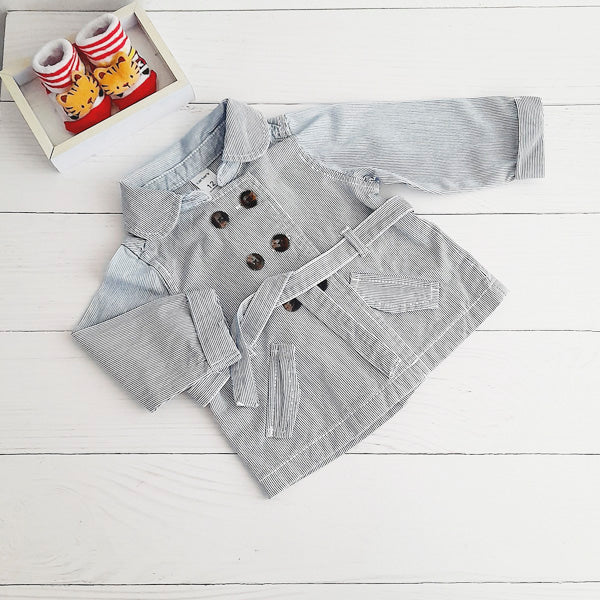 Chaqueta Algodón Rayas Marca Carter's 12 M Estado Tiki taka