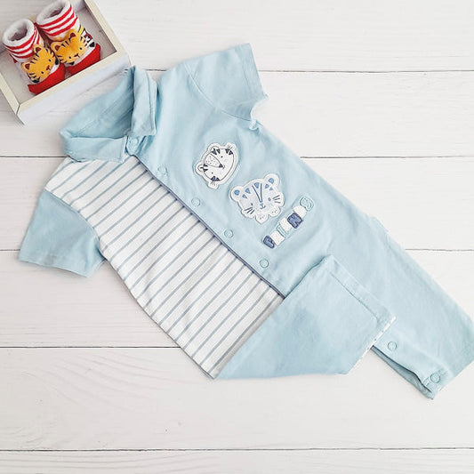 Enterito Algodón Multicolor Marca Black and blue 9 M Estado Tiki taka