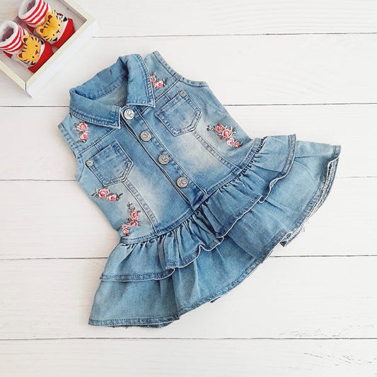 Vestido Mezclilla Diseños Marca Limonada 6 M Estado Tiki taka