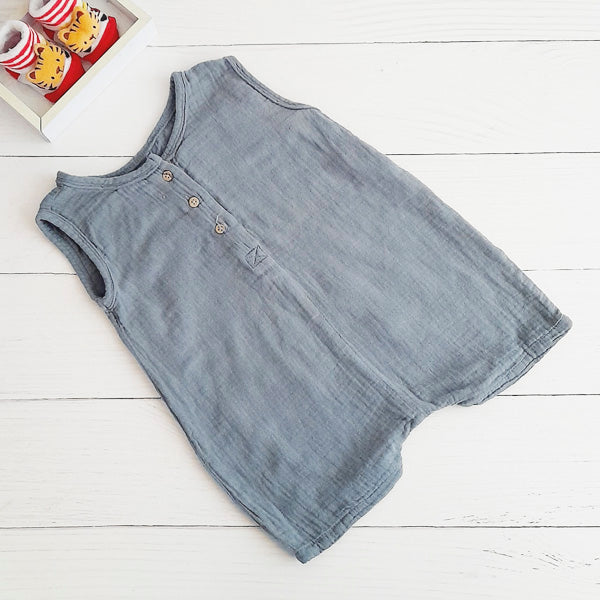 Enterito Algodón Gris Marca Tribu 12 M Estado Casi tiki