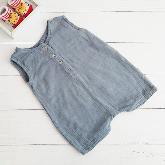 Enterito Algodón Gris Marca Tribu 12 M Estado Casi tiki