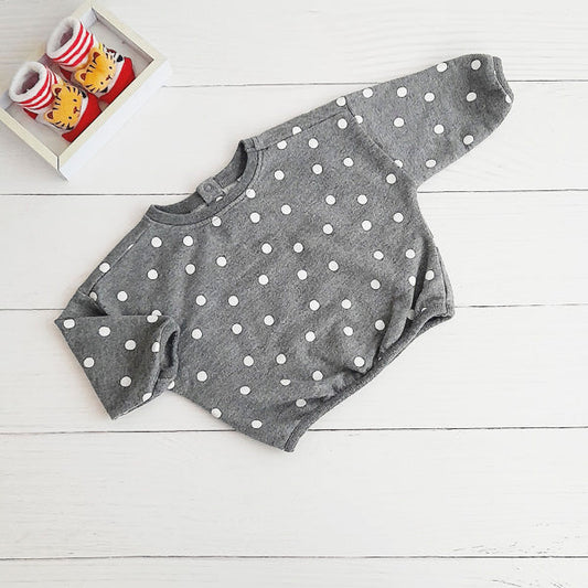 Polerón Algodón Lunares Marca Urb 9 M Estado Casi tiki