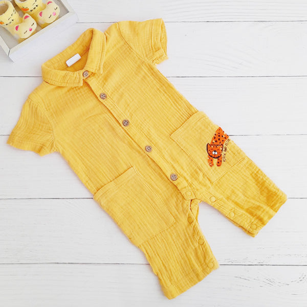 Enterito Algodón Amarillo Marca Black and blue 9 M Estado Tiki taka