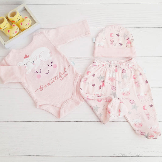 Conjunto Algodón Diseños Marca Bambino 0-3 M Estado Tiki taka