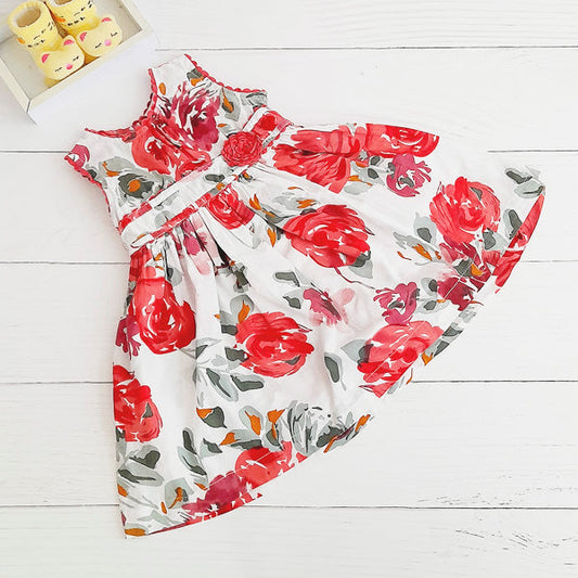 Vestido Algodón Diseños Marca Baby harvest 9-12 M Estado Casi tiki