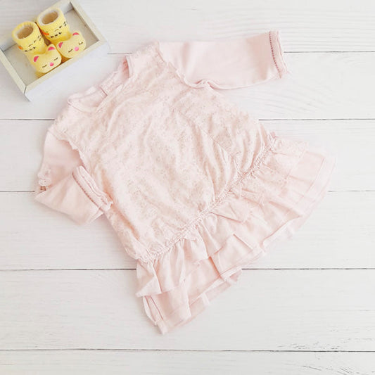 Vestido Algodón Palorosa Marca Otra 6 M Estado Casi tiki