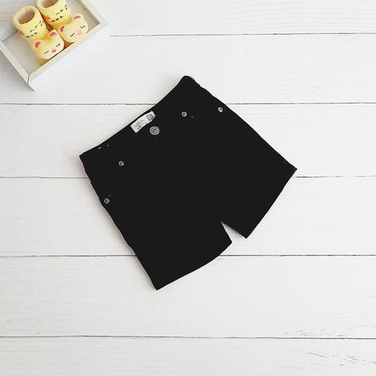 Short Algodón Negro Marca Ficcus 6-12 M Estado Casi tiki