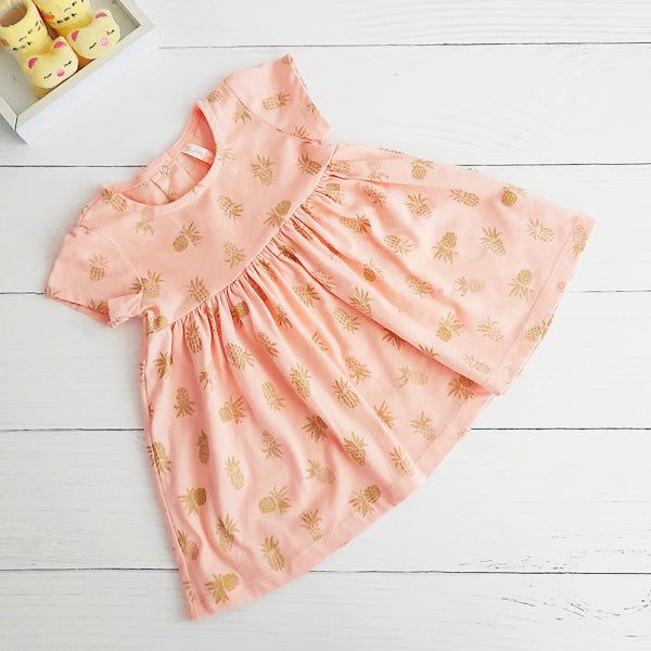 Vestido Algodón Diseños Marca Baby by little topsis 6 M Estado Casi tiki