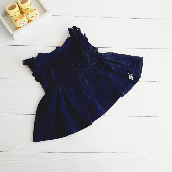 Polera Algodón Azul Marca Tribu 6 M Estado Casi tiki