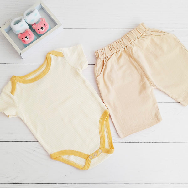 Pack Algodón Amarillo Marca Otra 6-9 M Estado Tiki taka