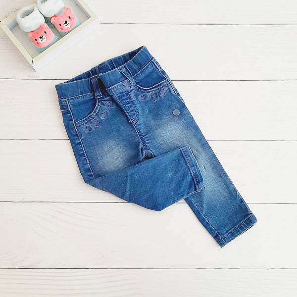 Jeans Mezclilla Azul Marca Pillin 12 M Estado Casi tiki