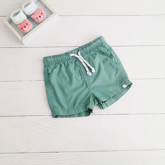 Short Algodón Verde Marca Tribu 12 M Estado Casi tiki