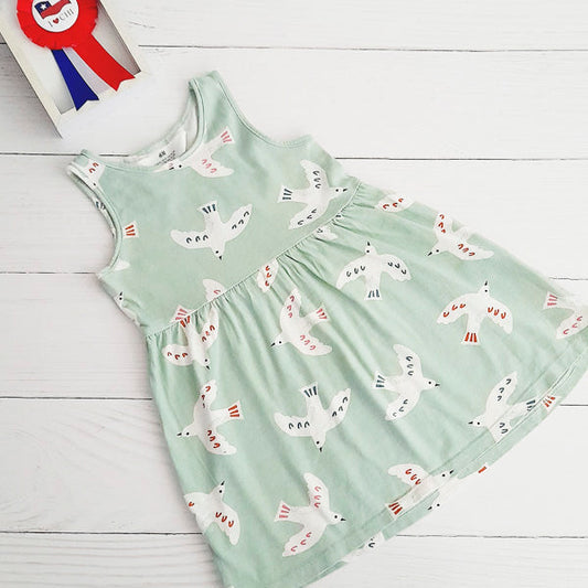 Vestido Algodón Diseños Marca Hym 18-24 M Estado Tiki taka