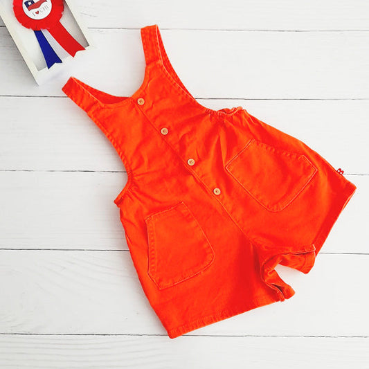 Jardinera Algodón Naranja Marca Otra 12-18 M Estado Tiki taka