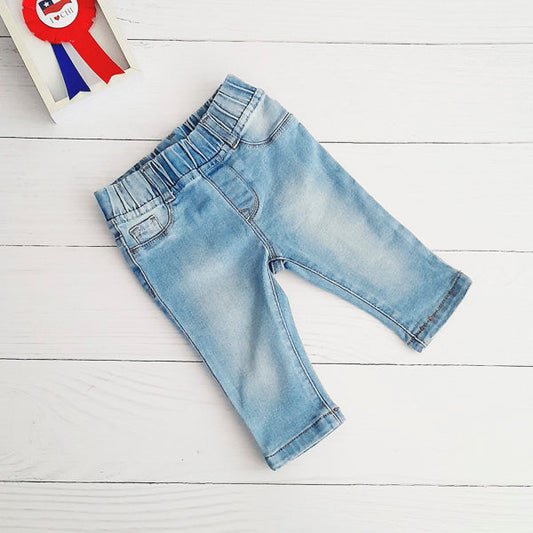 Pantalón Algodón Celeste Marca Yamp! 6 M Estado Casi tiki