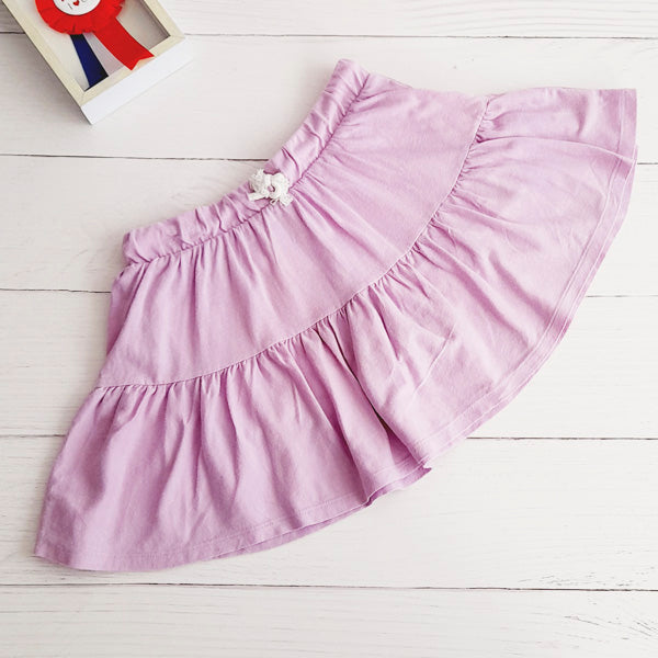 Falda Algodón Lila Marca Cat & Jack 6 A Estado Casi tiki