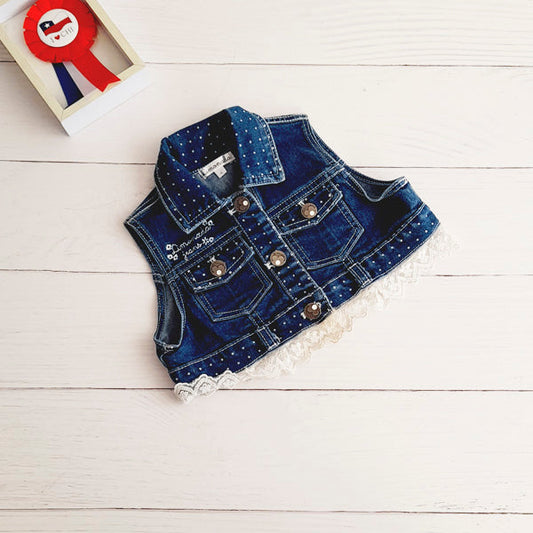 Chaqueta Algodón Azul Marca Limonada 4 A Estado Casi tiki