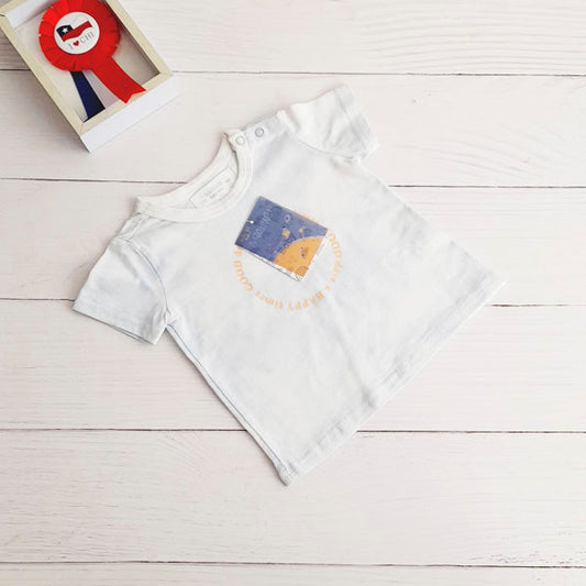 Polera Algodón Multicolor Marca Boulevard 9 M Estado Nuevo
