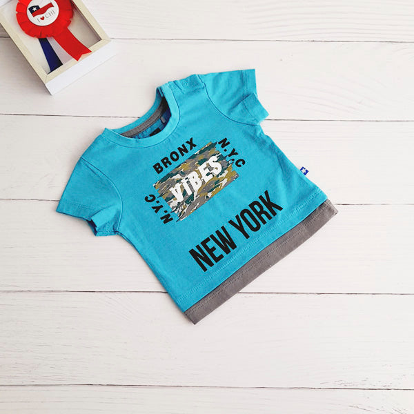 Polera Algodón Diseños Marca Baby by little topsis 6 M Estado Tiki taka