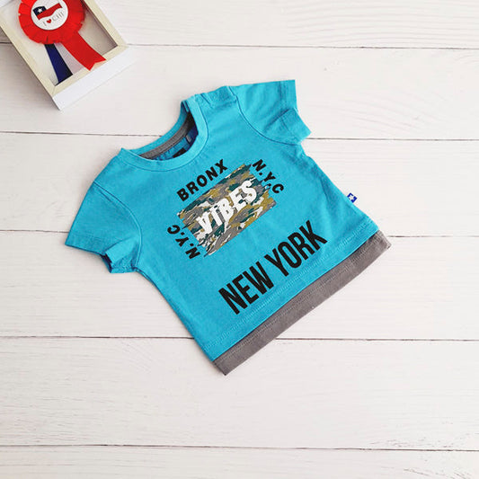 Polera Algodón Diseños Marca Baby by little topsis 6 M Estado Tiki taka