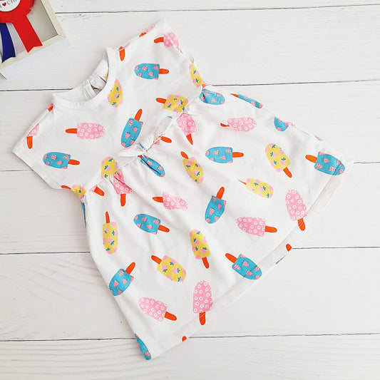 Vestido Algodón Multicolor Marca Yamp! 12 M Estado Tiki taka