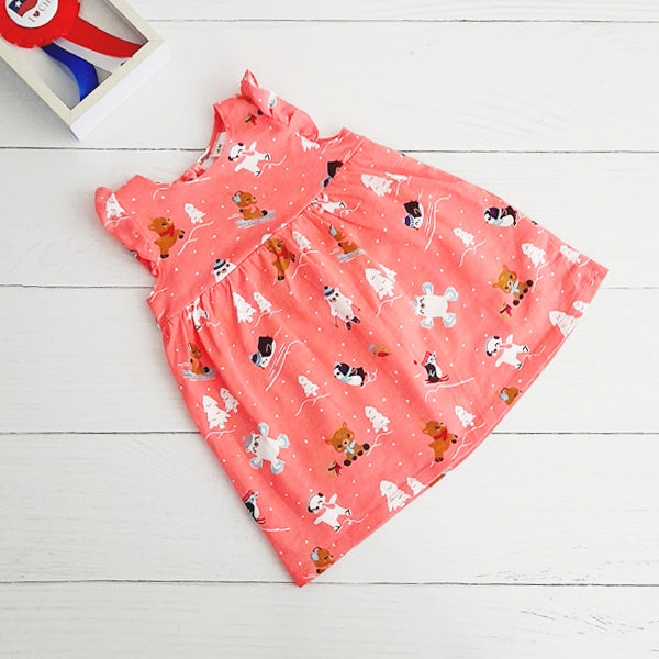 Vestido Algodón Diseños Marca Hym 3-6 M Estado Tiki taka