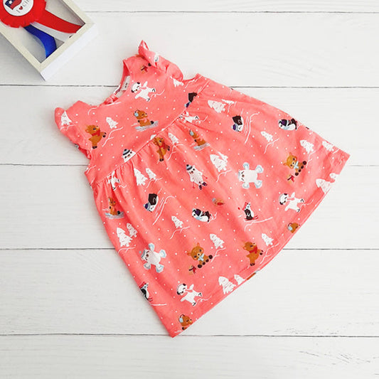 Vestido Algodón Diseños Marca Hym 3-6 M Estado Tiki taka