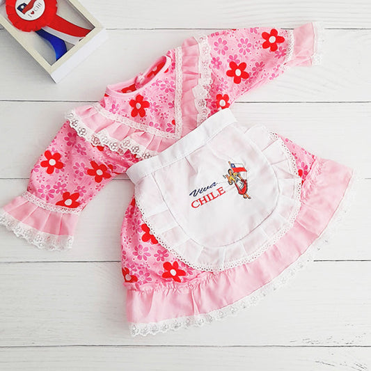vestido de huasa Algodón Diseños Marca Otra 9 M Estado Casi tiki