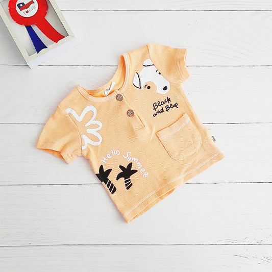 Polera Algodón Diseños Marca Black and blue 6 M Estado Tiki taka