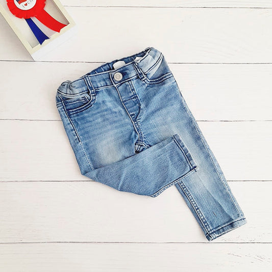 Jeans Mezclilla Azul Marca Hym 6-9 M Estado Casi tiki