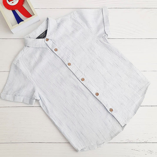 Camisa Algodón Rayas Marca Primark 4 A Estado Casi tiki