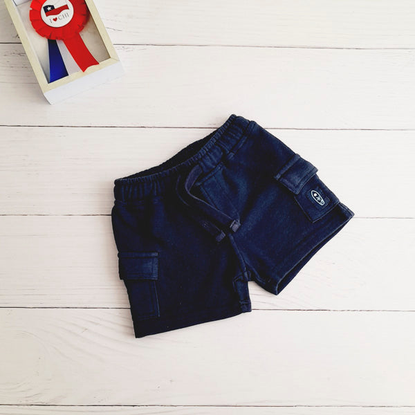 Short Algodón Azul Marca Yamp! 6 M Estado Tiki taka