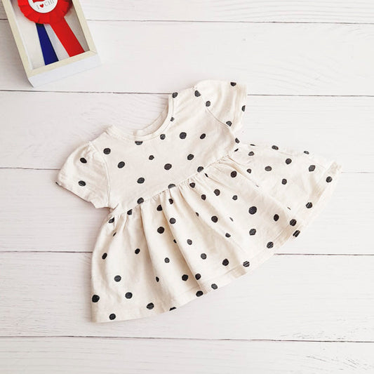 Polera Algodón Lunares Marca Next baby 3-6 M Estado Tiki taka