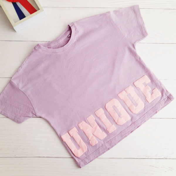 Polera Algodón Lila Marca Otra 6 A Estado Casi tiki