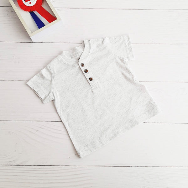 Polera Algodón Gris Marca Carter's 6 M Estado Tiki taka