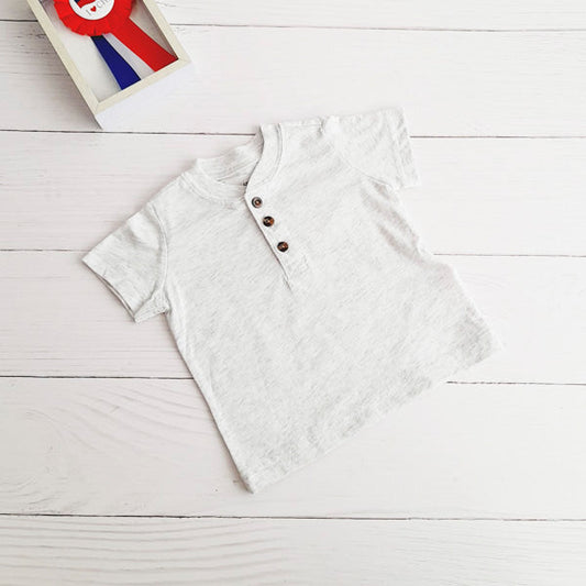 Polera Algodón Gris Marca Carter's 6 M Estado Tiki taka