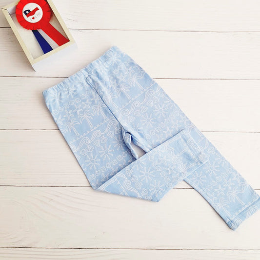 Calza Algodón Celeste Marca Primark 18-24 M Estado Tiki taka