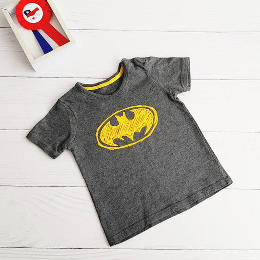Polera Algodón Gris Marca George 9-12 M Estado Tiki taka