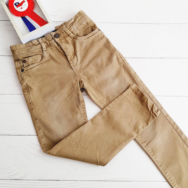 Pantalón Algodón Café Marca Next baby 5 A Estado Casi tiki