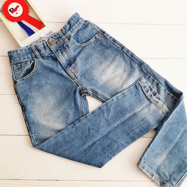 Jeans Mezclilla Azul Marca George 6 A Estado Casi tiki