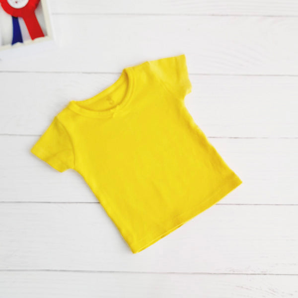 Polera Algodón Amarillo Marca Genérica 12 M Estado Tiki taka