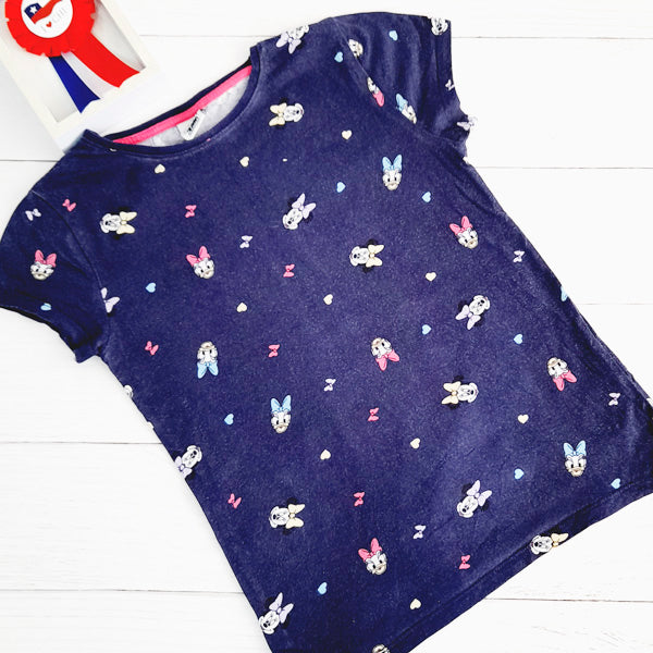 Polera Algodón Diseños Marca Disney 8 A Estado Casi tiki