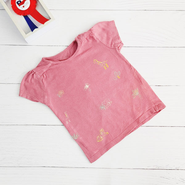 Polera Algodón Diseños Marca Otra 12-18 M Estado Casi tiki