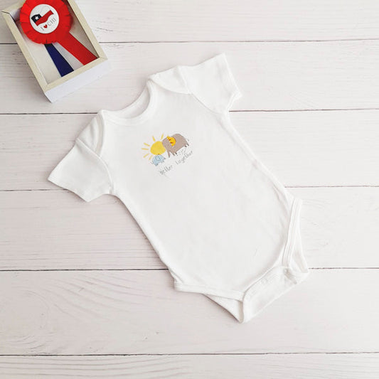 Body Algodón Blanco Marca Yamp! 3-6 M Estado Tiki taka