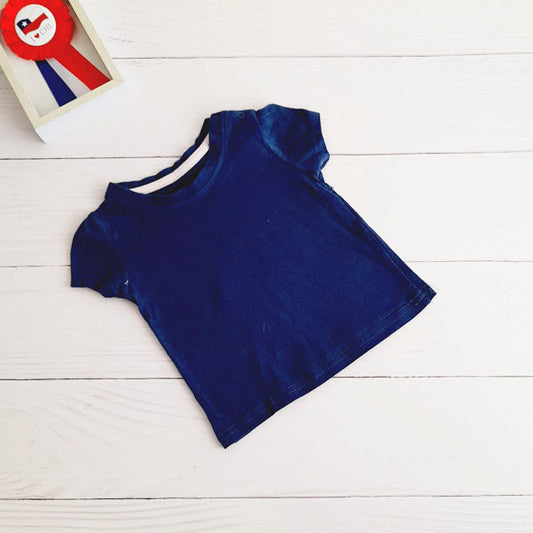 Polera Algodón Azul Marca Boulevard 12 M Estado Tiki taka
