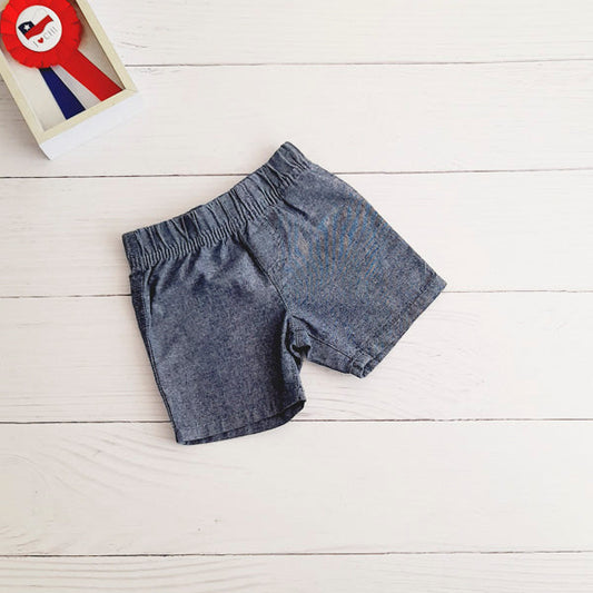 Short Algodón Azul Marca Otra 3 M Estado Tiki taka