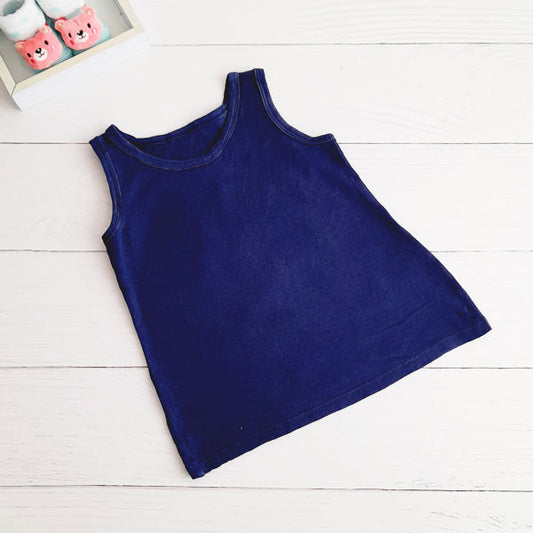 Polera Algodón Azul Marca Otra 3 A Estado Tiki taka