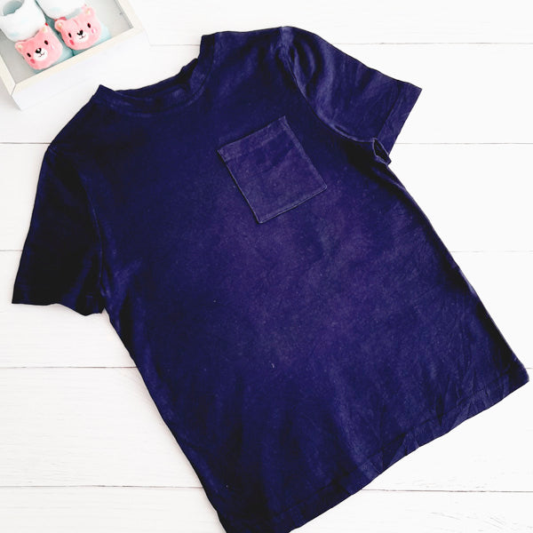 Polera Algodón Azul Marca Otra 6 A Estado Tiki taka